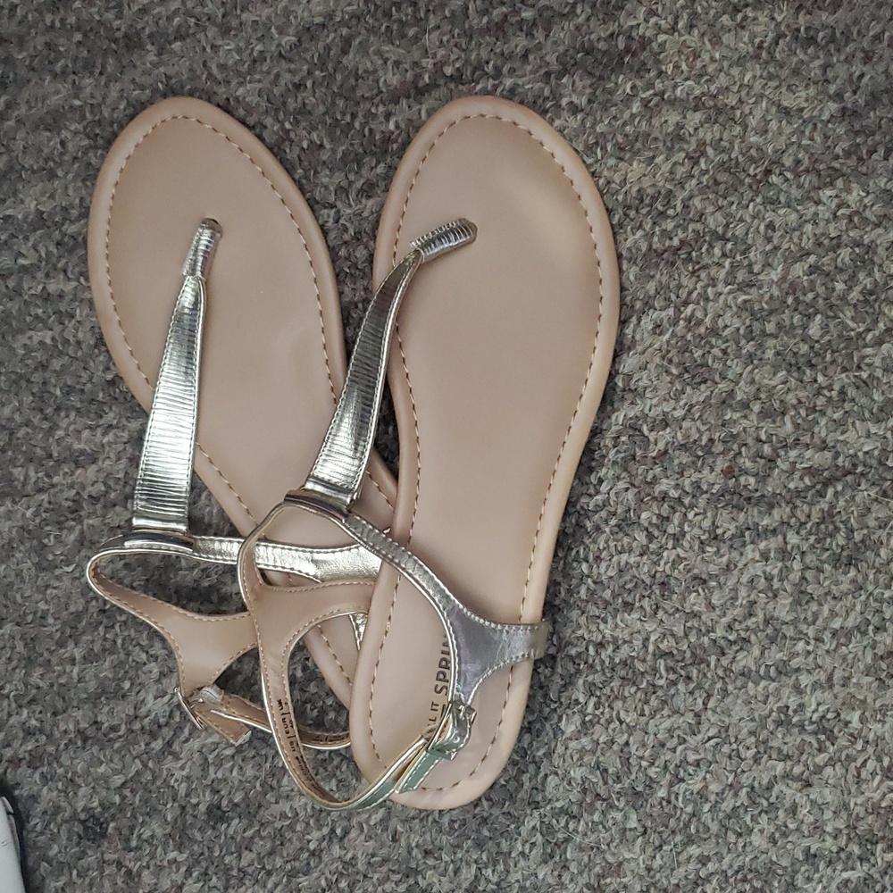 Call It Spring Elegant Gold Women's Sandals Size Us 9, Eur 40, Uk 7